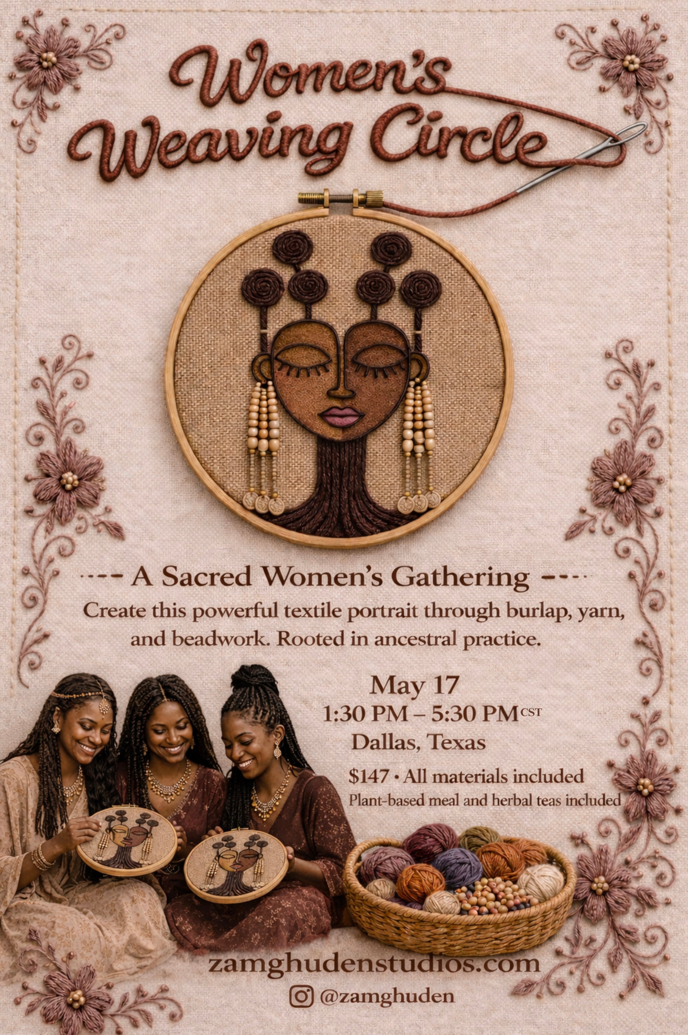 Women's Weaving Circle Dallas, TX May 17th